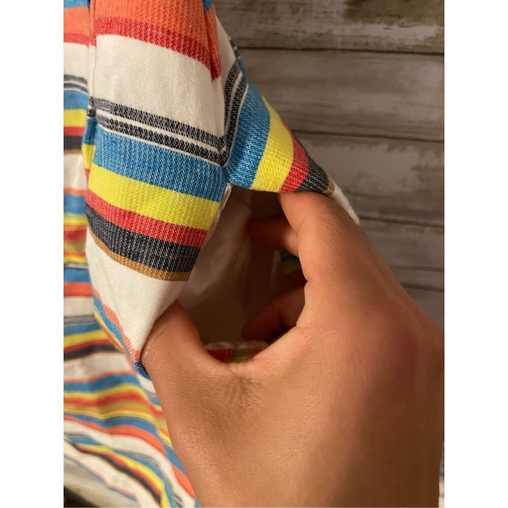 Tommy Hilfiger Sleeveless Striped Dress Size 2 A Line Colorful Above The Knee - Picture 3 of 6